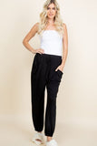 Super Lady Full Size Drawstring Elastic Waist Joggers with Pockets elegancydose