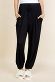 Super Lady Full Size Drawstring Elastic Waist Joggers with Pockets elegancydose