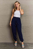Tied Long Joggers with Pockets elegancydose
