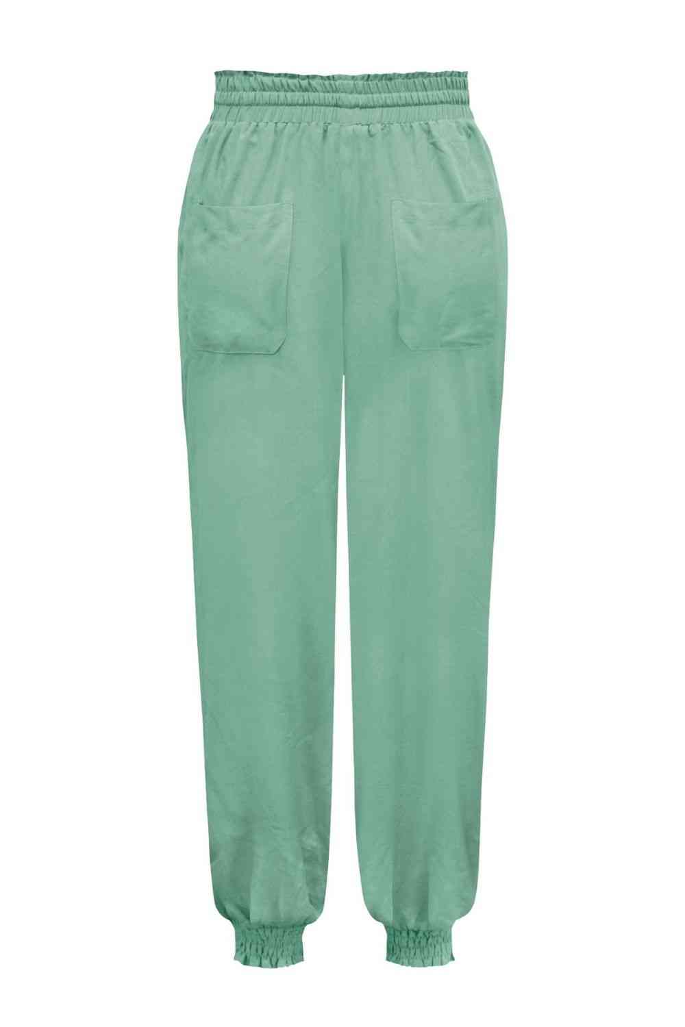 Tied Long Joggers with Pockets elegancydose