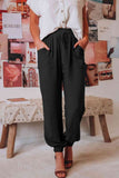 Tied Long Joggers with Pockets elegancydose