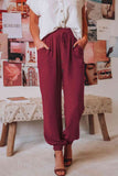 Tied Long Joggers with Pockets elegancydose