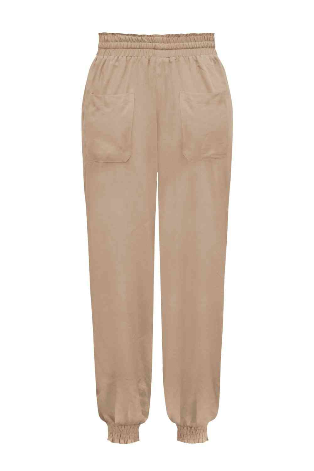 Tied Long Joggers with Pockets elegancydose