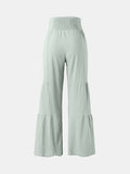 Tied Ruched Wide Leg Pants elegancydose
