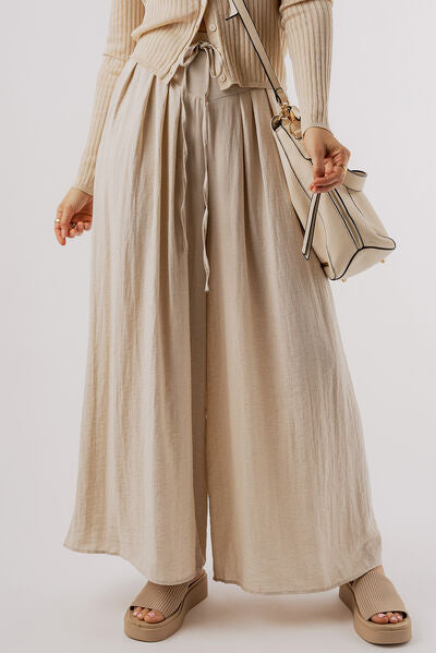 Tied Wide Leg Pants elegancydose