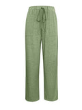 Tied Wide Leg Pants with Pockets elegancydose