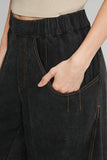 Umgee Elastic Waist Baggy Fit Pants with Pockets elegancydose