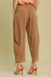 Umgee Elastic Waist Baggy Fit Pants with Pockets elegancydose
