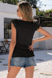 Ivy Lane Scoop Neck Lace Cap Sleeve Tank
