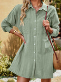 Devine Dropped Shoulder Collared Longline Shirt