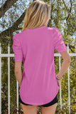 Puff Sleeve V-Neck Tee
