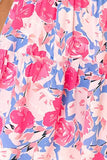 Ruffled Printed Cap Sleeve Mini Dress