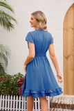 Swiss Dot Cap Sleeve Dress