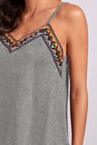 FAM-FAM Geometric V-Neck Spaghetti Strap Cami