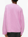 Round Neck Drop Shoulder Sweater
